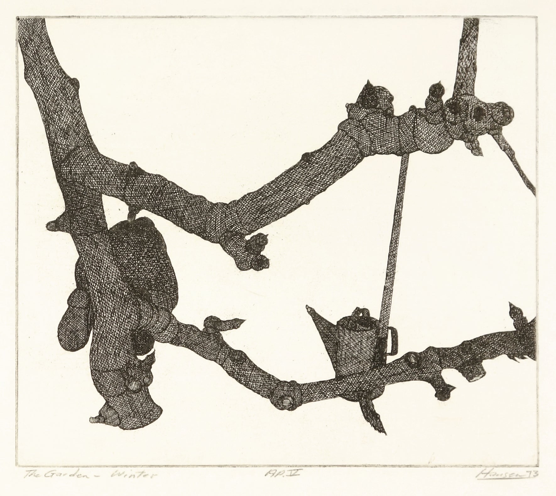 The Garden - Winter by Art Hansen - Davidson Galleries