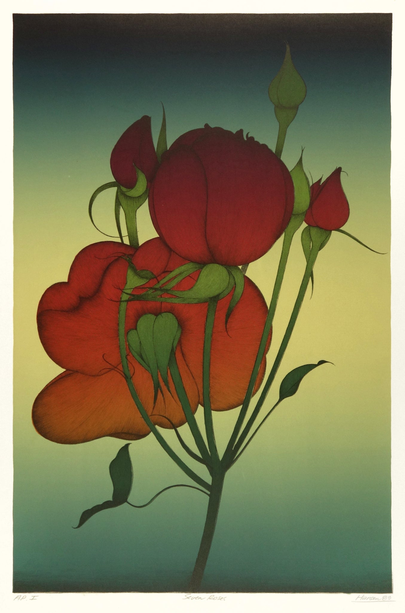 Seven Roses by Art Hansen - Davidson Galleries
