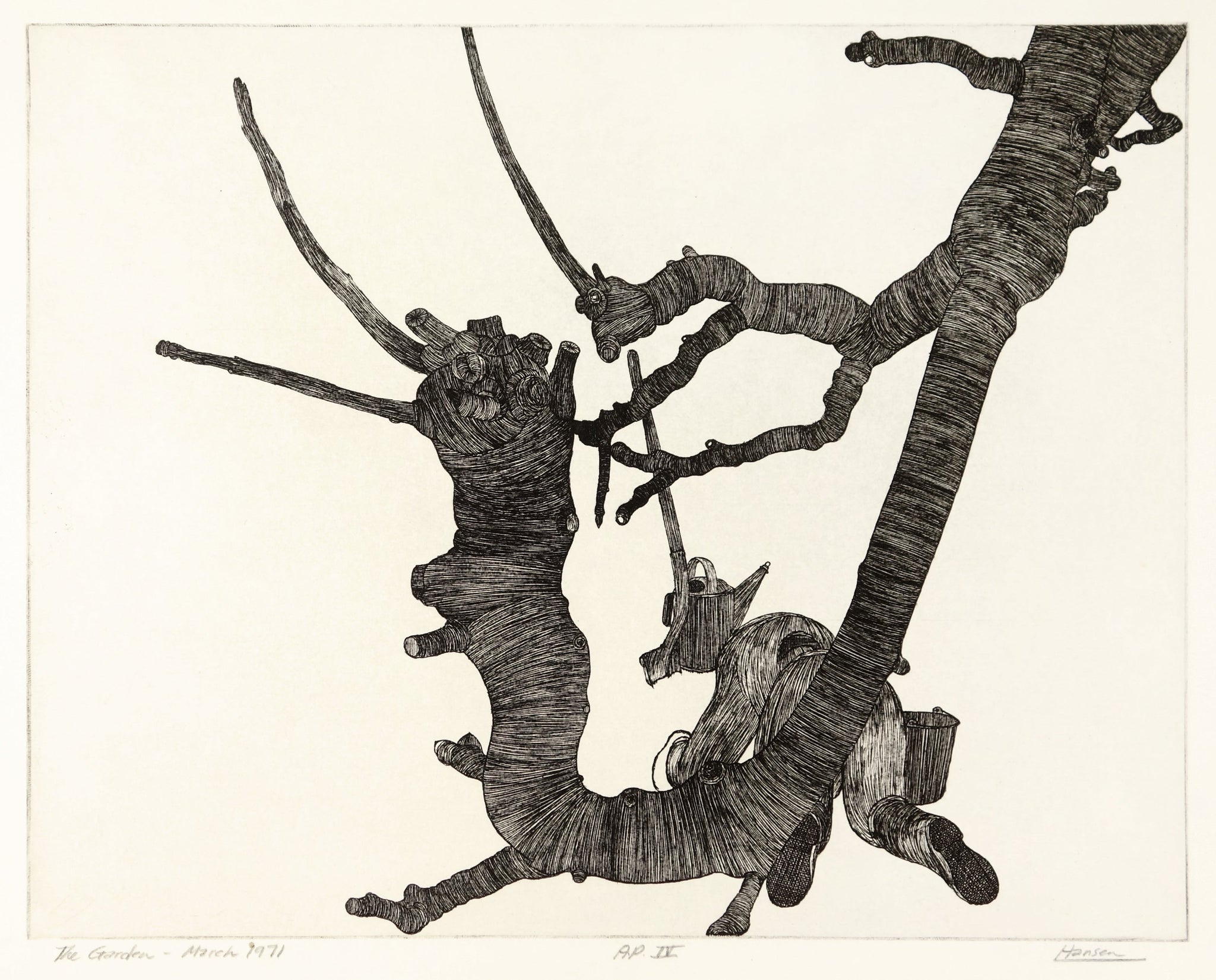 The Garden - March 1971 by Art Hansen - Davidson Galleries