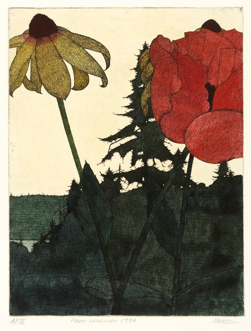 Flower Landscape 1994 by Art Hansen - Davidson Galleries
