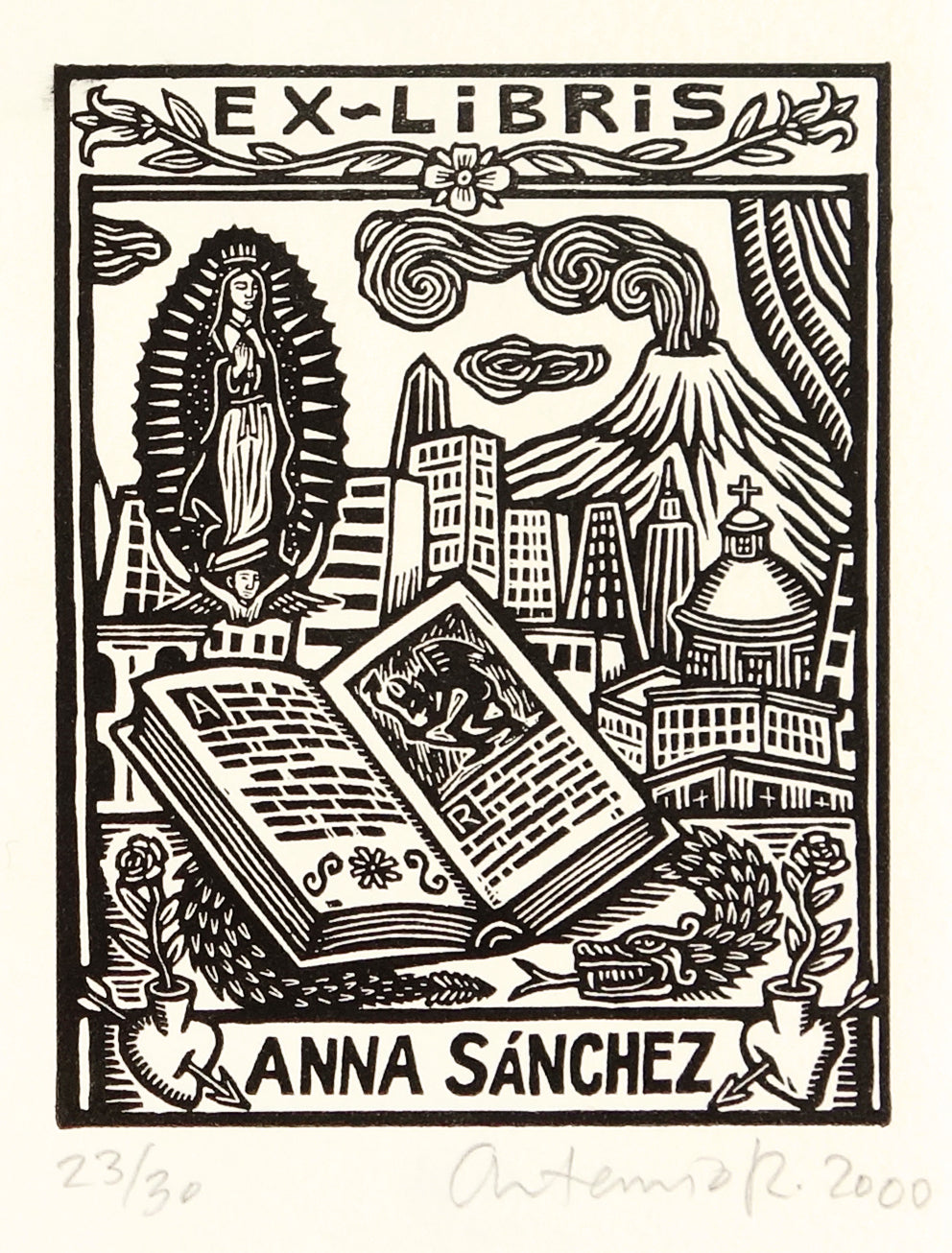 Anna Sánchez (Ex Libris) by Artemio Rodriguez - Davidson Galleries