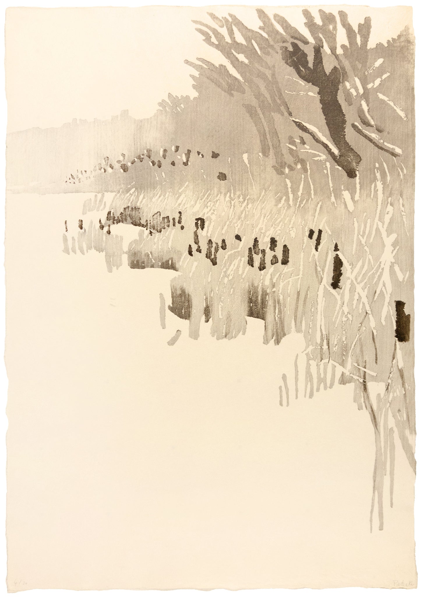Winter Lake by Eva Pietzcker - Davidson Galleries by Eva Pietzcker
