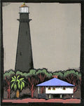 Lighthouse, Galveston Bay by Lockwood Dennis - Davidson Galleries