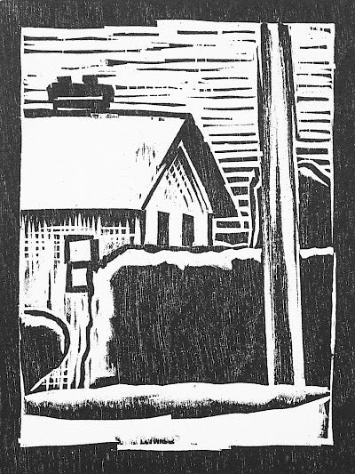House Behind a Hedge by Lockwood Dennis - Davidson Galleries
