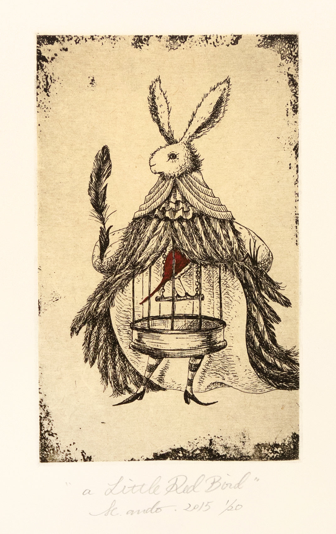 A Little Red Bird by Mariko Ando