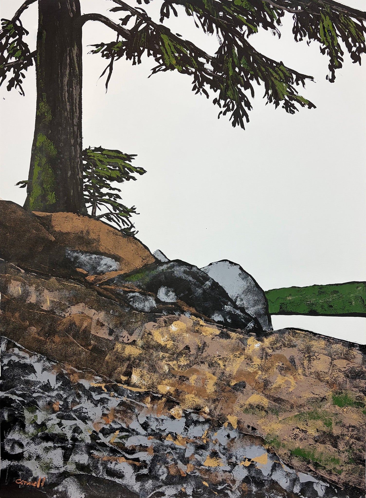 Tree and Boulders by Robert Connell - Davidson Galleries
