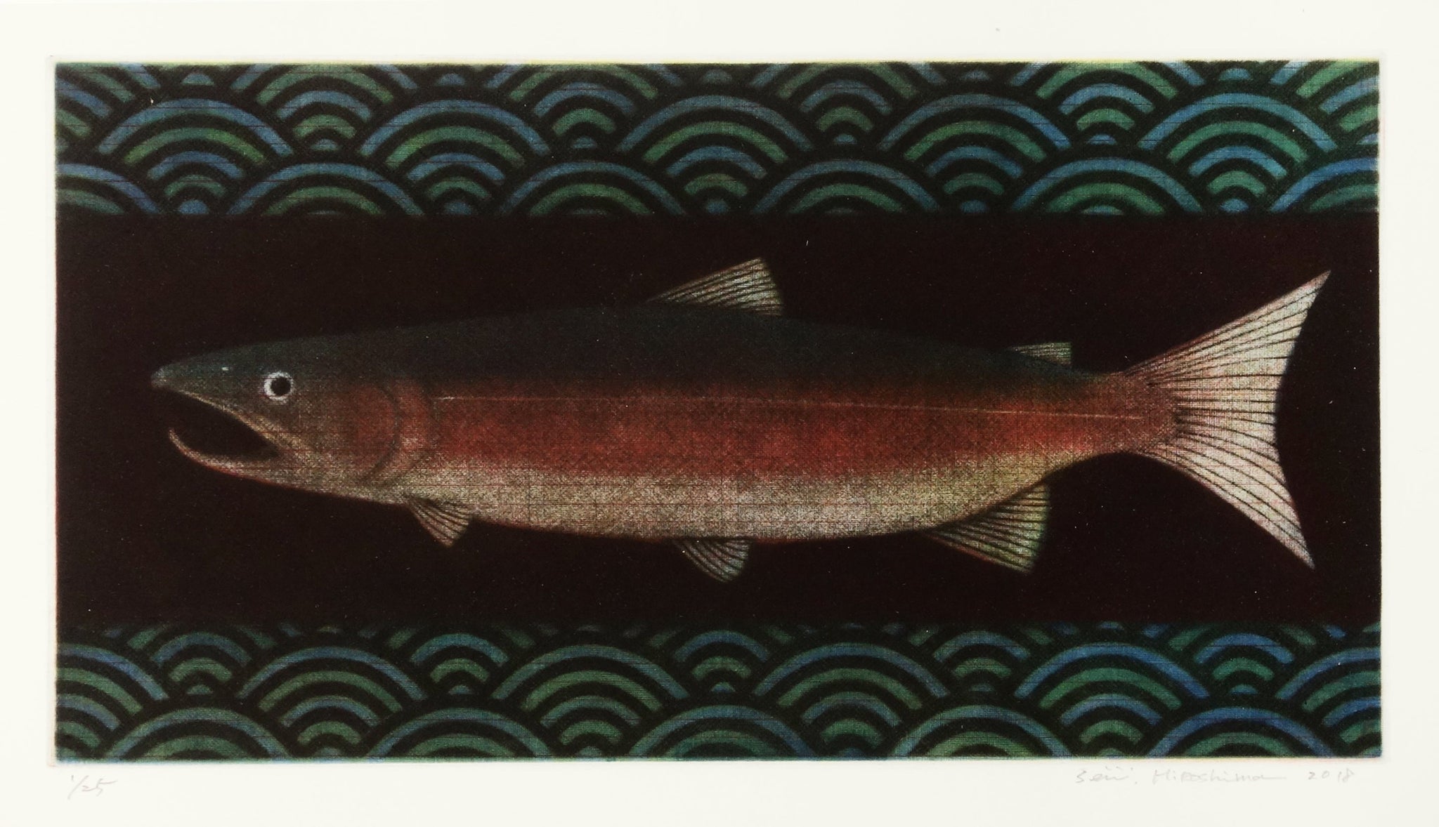 Salmon Return - No More Dam by Seiichi Hiroshima - Davidson Galleries
