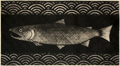 Salmon - A (refers to His Mouth Open, Saying Ah) by Seiichi Hiroshima - Davidson Galleries